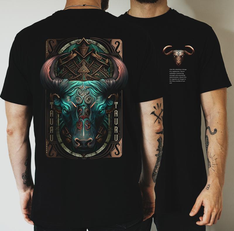 Kaos Zodiak terbaru, gaya streetwear, modis dan trendi, bahan katun, unisex untuk pria dan wanita. 6