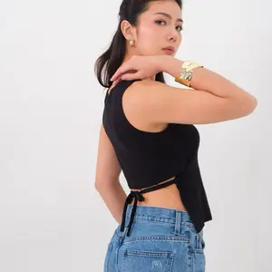 Kami Wear - Mirea Top | Atasan Wanita Back Tie | Tanktop Wanita Tali Belakang | Back Tie Crop Top | Atasan Casual Wanita