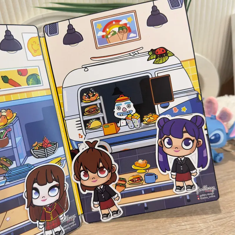 SAKURA SCHOOL SIMULATOR Paperdoll Bongkar Pasang Besar 21x16 Cm 8