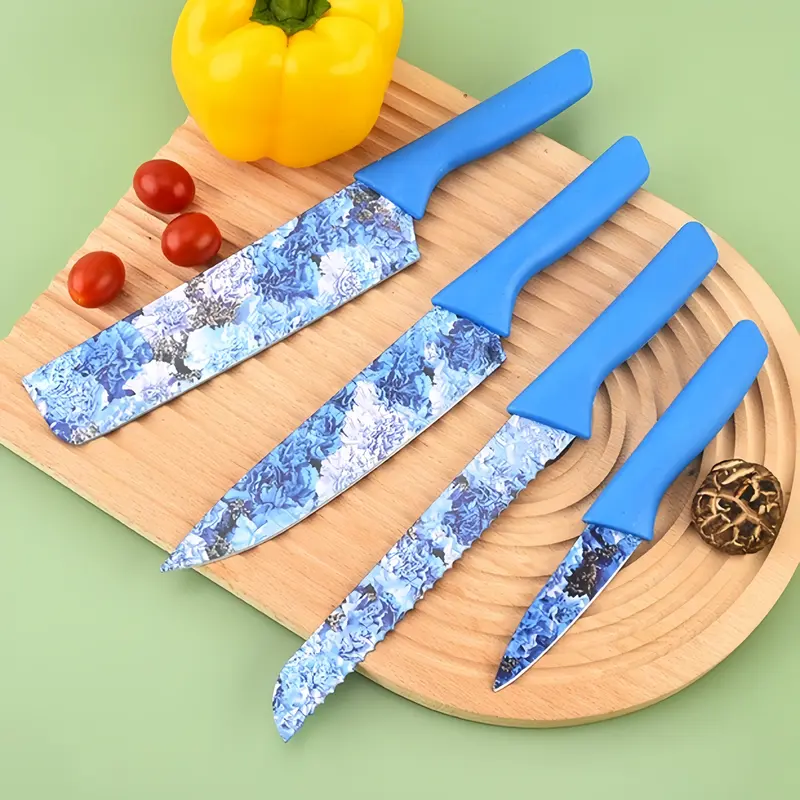 Kitchen knife Set 6in1/Pisau set lengkap / Pisau Dapur Set 6 in 1 Bahan Stainless Steel / Great Ceramic Knife Set pisau corak Kitchenware 1