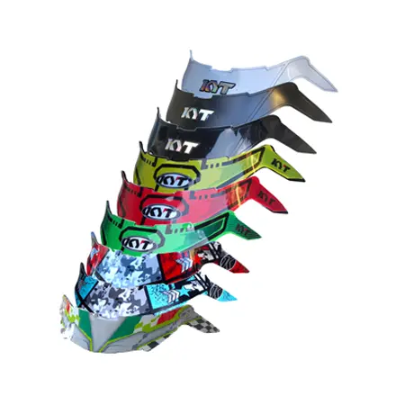 Spoiler Helm KYT Galaxy Slide Flat R Akrilik Motif Basic Polos Logo Lycal Emboss Motorcycle 0