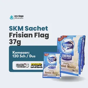 SKM FRISIAN FLAG ENERGO CREAMY / SUSU KENTAL MANIS / SUSU BENDERA KEMASAN SACHET 37 GRAM ISI 120 SACHET PER DUS