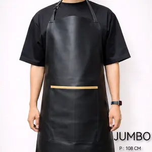 celemek masak size jumbo anti air dan minyak bahan oscar kulit sintetis waterproof/pvc