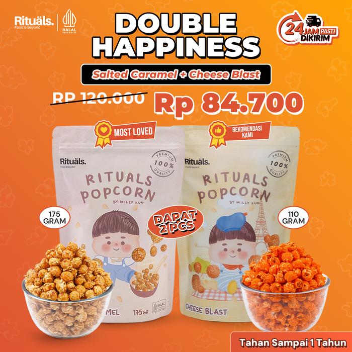 Promo [Double Happiness] 2 Bungkus Rituals Popcorn Ukuran Large - Snack ...
