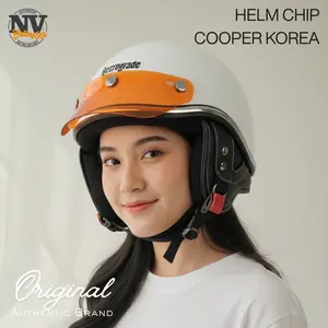 Helm Korea Chip Cooper Dewasa SNI Topi Pet Simple Elegant Original Authentic Brand