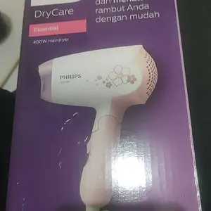 Philips | Hair Dryer DryCare | Pengering Rambut | DryCare 400 W dengan 2 Setelan Pengeringan & Angin Dingin | Pink | HP8108/02