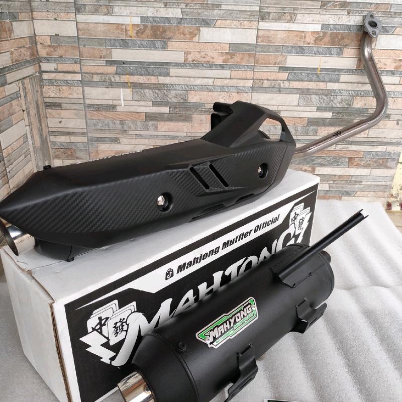 Knalpot CMS Suara Ngebas Gerung Adem Full System Original Mahjong Muffler untuk Motor Beat Scoopy Vario Mio Nmax Aerox PCX dll - Motorcycle, Foto 4