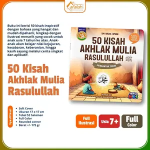 Ready Buku Cerita Anak - 50 Kisah Akhlak Mulia Rasulullah Kisah Pengantar Tidur Soft Cover Pustaka Arafah