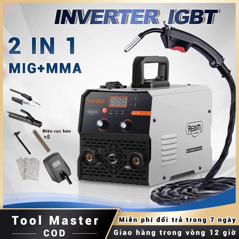  Máy hàn mini nghịch lưu MIG MMA di động IGBT - Đầu ra đồng nguyên chất - Que hàn 0.8 - 3.2mm 
