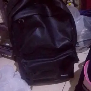 Tas Ransel Kulit Anti Air Waterproof Backpack Sekolah Kuliah Kerja Laptop Kelvan Hitam Kuliah Kerja Premium