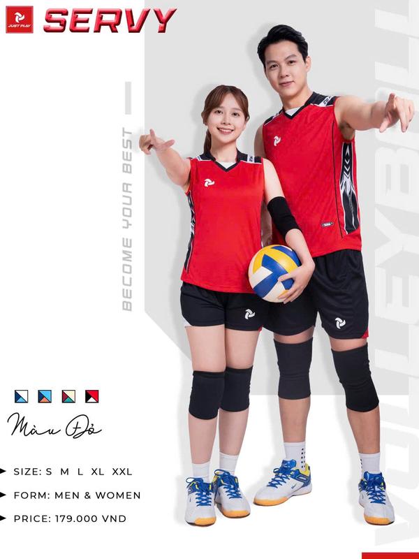 Bộ quần áo bóng chuyền, cầu lông JP SERVY cao cấp chuẩn thi đấu,thấm hút mồ hôi cực đẹp -sport hoàng phúc thoáng khí Nam