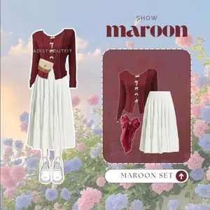 Onset Korea 2in1 wanita coquette Casual