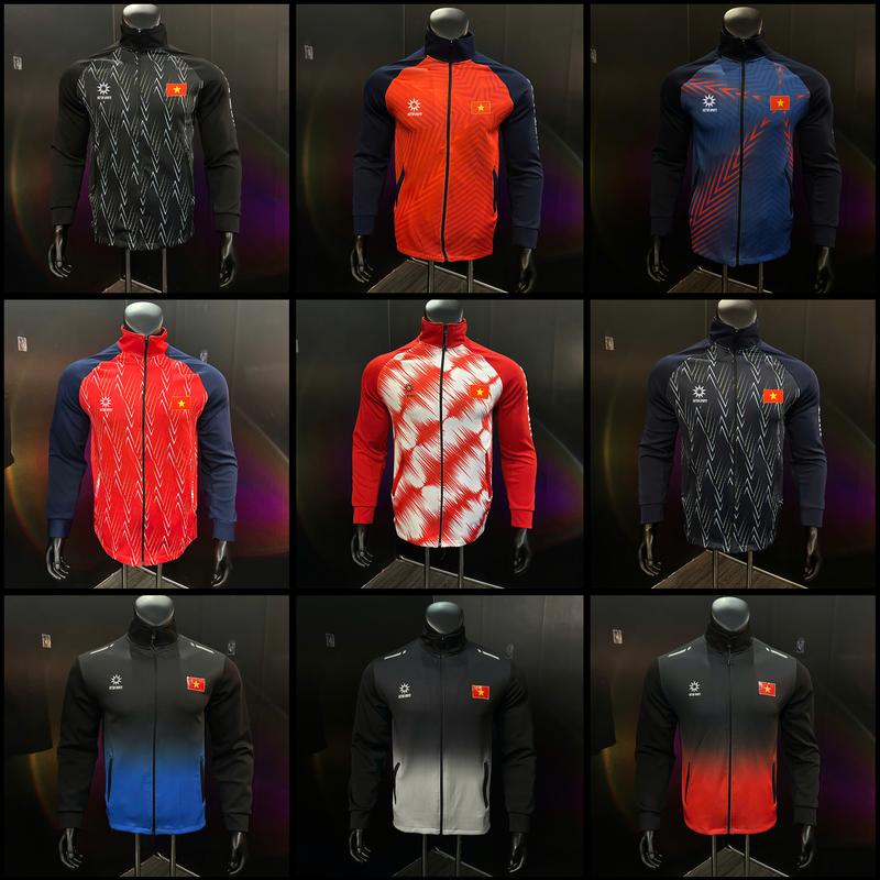 DEAL MỞ BÁN Áo khoác thể thao VIỆT NAM - Áo khoác thể thao chất liệu vải poly 2 da dày dặn phù hợp 4 mùa quanh năm