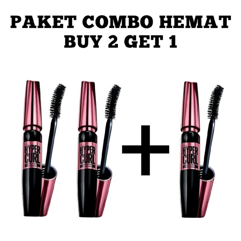 ( Buy 2 Get 1 ) Mascara Hyper Curl / Beli 2 Gratis 1 Maskara Hyper Curl Waterproof Mempercantik 0