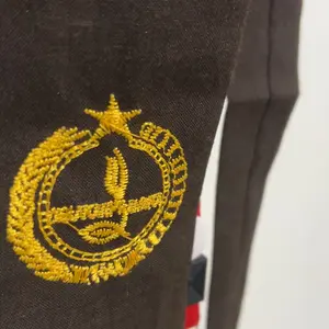 Dasi Pramuka Panjang Langsung Pakai Logo Bordir Tunas Kelapa untuk Cowok & Cewek Aktivitas Pramuka Bahan Seragam Jahitan Rapih Panjang 110 cm