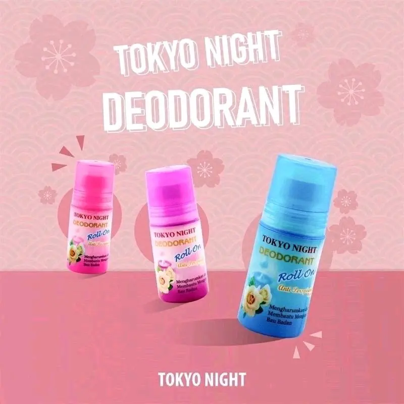 Tokyo Night Deodorant Roll On 50 ml - Mengharumkan dan membantu mengurangi bau badan