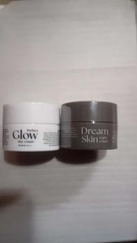 Product Review of [2pcs] KYMM SKIN Day Cream & Night Cream | Perfect Glow Day Cream PUMP 10GR + Dream Skin Night Cream 10GR | Perawatan Pelembab Moisturizer Mencerahkan Pencerah Wajah Noda Hitam with Niacinamide Ceramide from p**💐 2