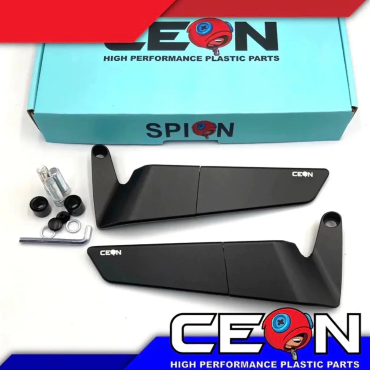 Spion winglet model rizoma / spion winglet ceon full cnc Universal motor / spion motor model winglet asli nmax adv pcx beat xeon scoopy mio dll pnp