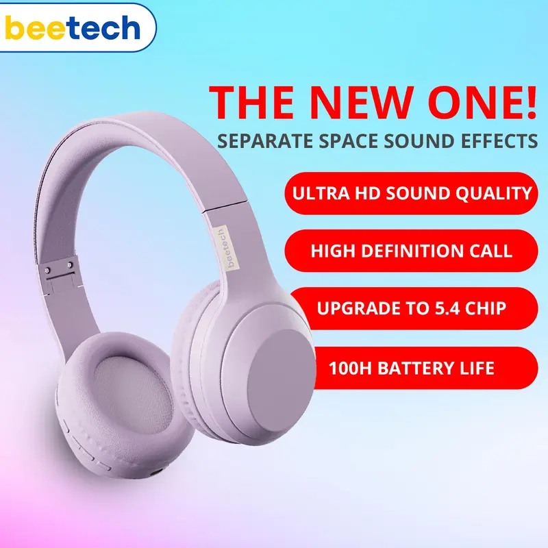 Beetech Headphone Bluetooth Wireless Headset Earphone 5.3 TWS 3
