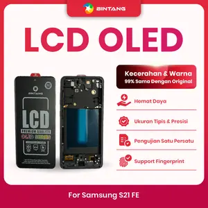 BINTANG OLED LCD with Frame Fullset Touchscreen for SAMSUNG S21 FE