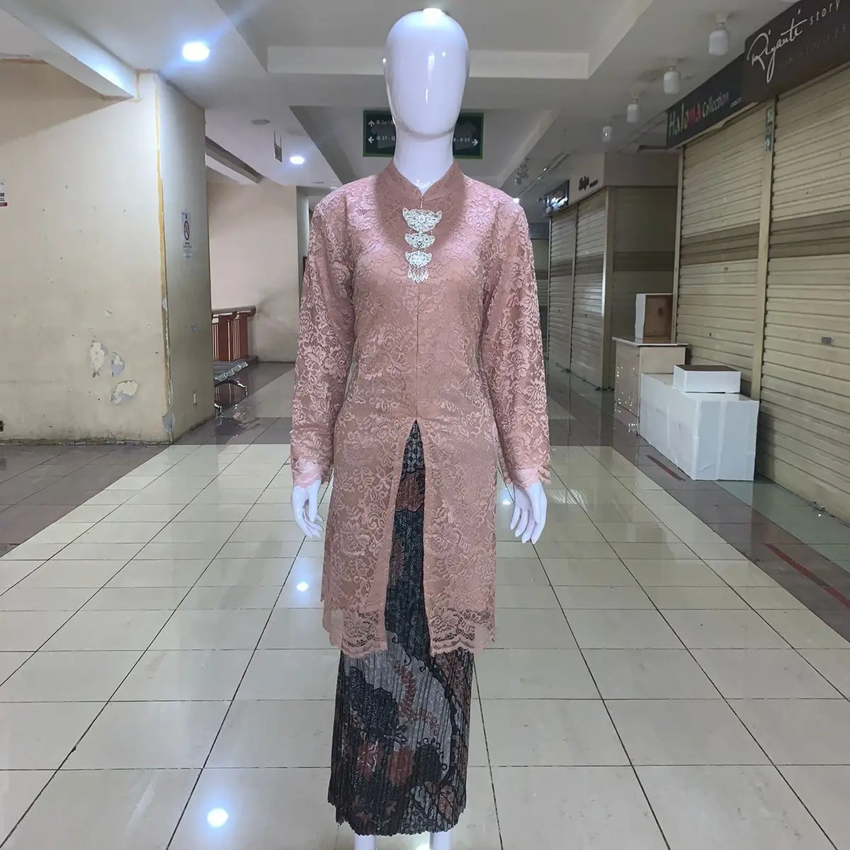 REAL PICT!!!ATASAN DAN ROKKebaya Krah sanghai LONG Tunik