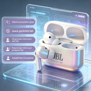 Model Baru 2026 EMBEDRONE-PHANTOM HL-9 VersiUpgrade Earphone Nirkabel, Tahan Air IPX7, BateraiTahanLama, Bass Kuat, Surround 3D, Peredam SuaraCerdas,Gaming, Panggilan, Musik, Olahraga, EarphoneBluetoothNirkabel