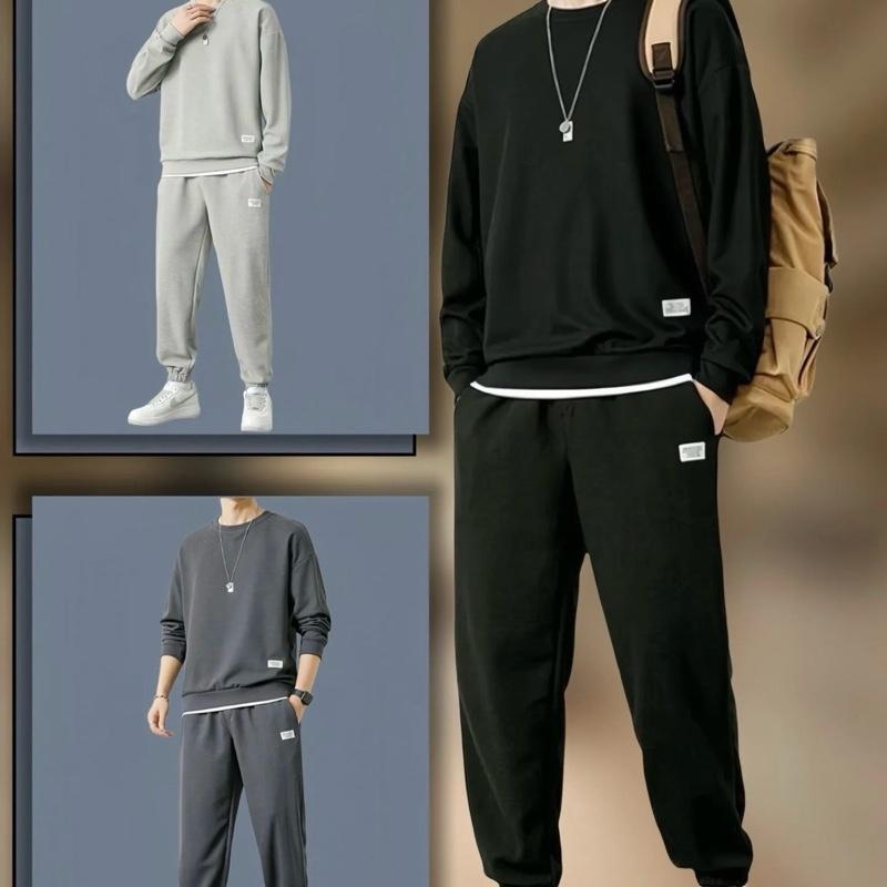  Bộ Quần Áo Dài Tay Nam Nữ Thu Đông Phối Layer Chất Vải Tổ Ong Mềm Nhẹ Co Dãn 4 chiều 