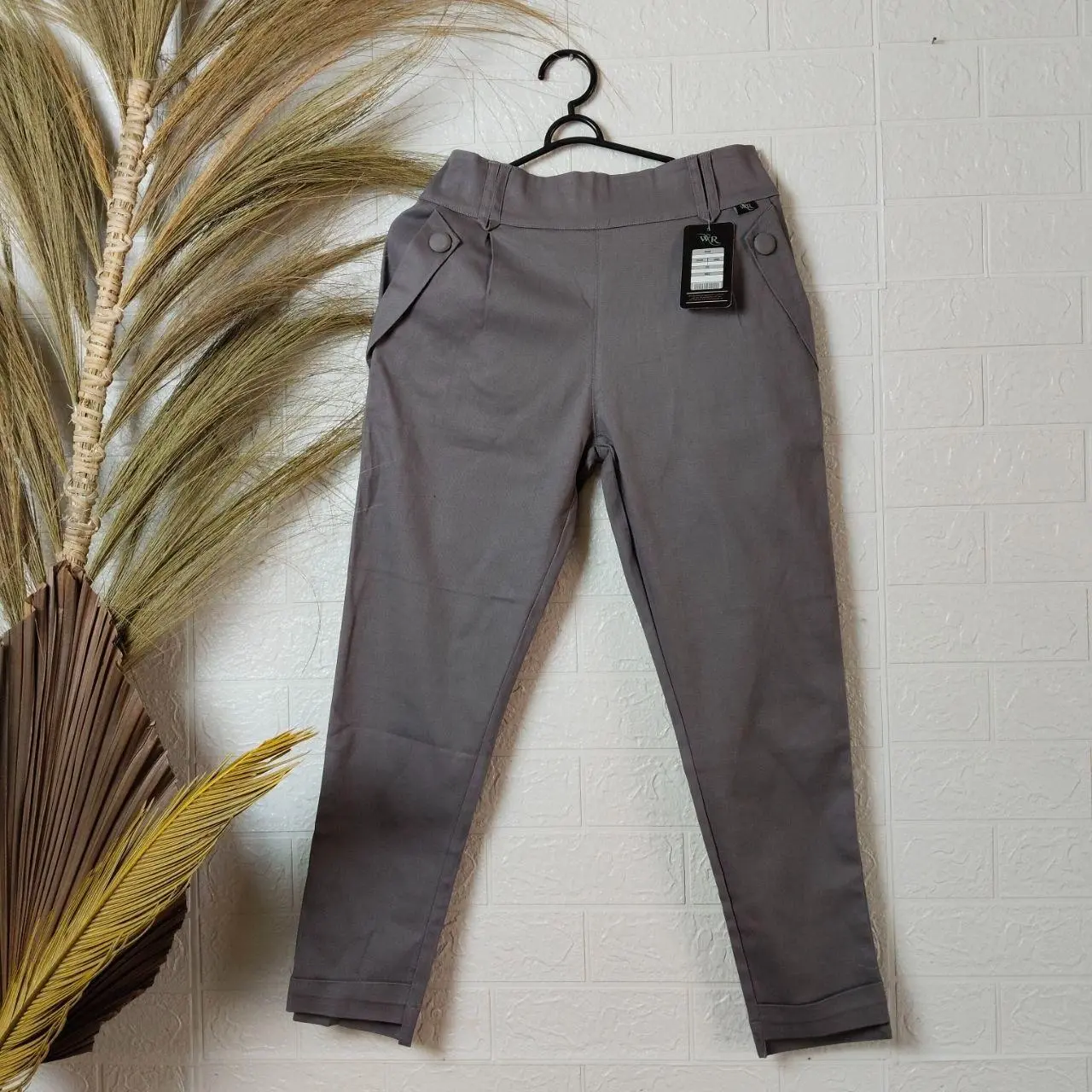 Celan Panjang Wanita Baggypants Katun Twill Combed K2- Bahan Halus dan Adem, Melar dan Tidak Mudah Kusut