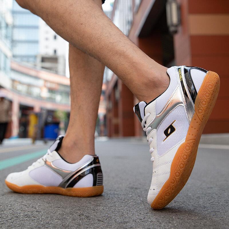 Table Tennis Shoes for Men Breathable Mesh Badminton Shoes for Children Non-slip Couple Tennis Sport Shoes Unisex Volleyball Shoes Indoor Sneakers for Women Big Size 33-44 8