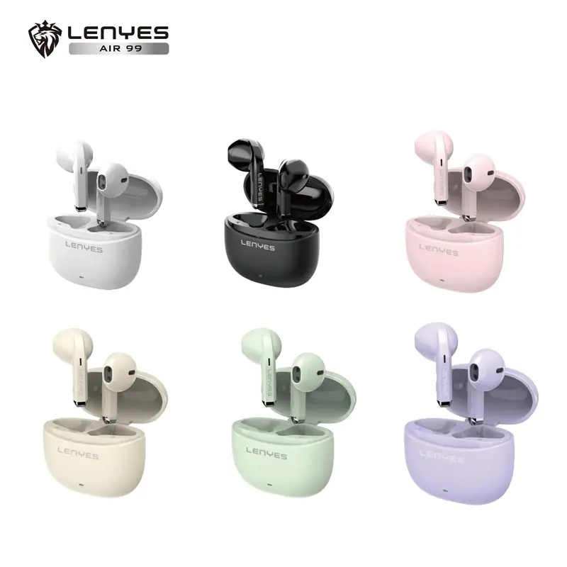 LENYES AIR 99 Wireless Headset Bluetooth 5.3 Smart Touch Earphone Hifi Stereo Earbuds 1