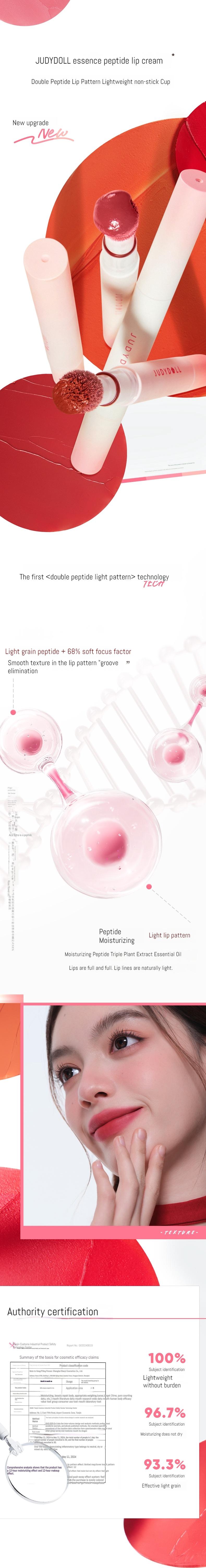 Product Introduction of Judydoll Air Cushion Lip Powder Cream ,Matte Lipstick Lip Stain，Velvet Lip Mud,Waterproof Long Lasting Easy to Wear,New Arrival, Velvet, Long-lasting, Matte, High Pigmentation, Lightweight Air Cushion 0