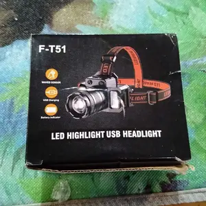 【Garansi 10 tahun】Lampu Kepala LED Tahan Air senter kepala F-T55 Induksi Sensor Gerak Zoom Rotating Super Terang 9500 Lumen USB Charging Senter Sorot Dengan 6 Mode Cahaya Dengan Sensor Tangan Senter Kepala Super Terang Lampu Emergency