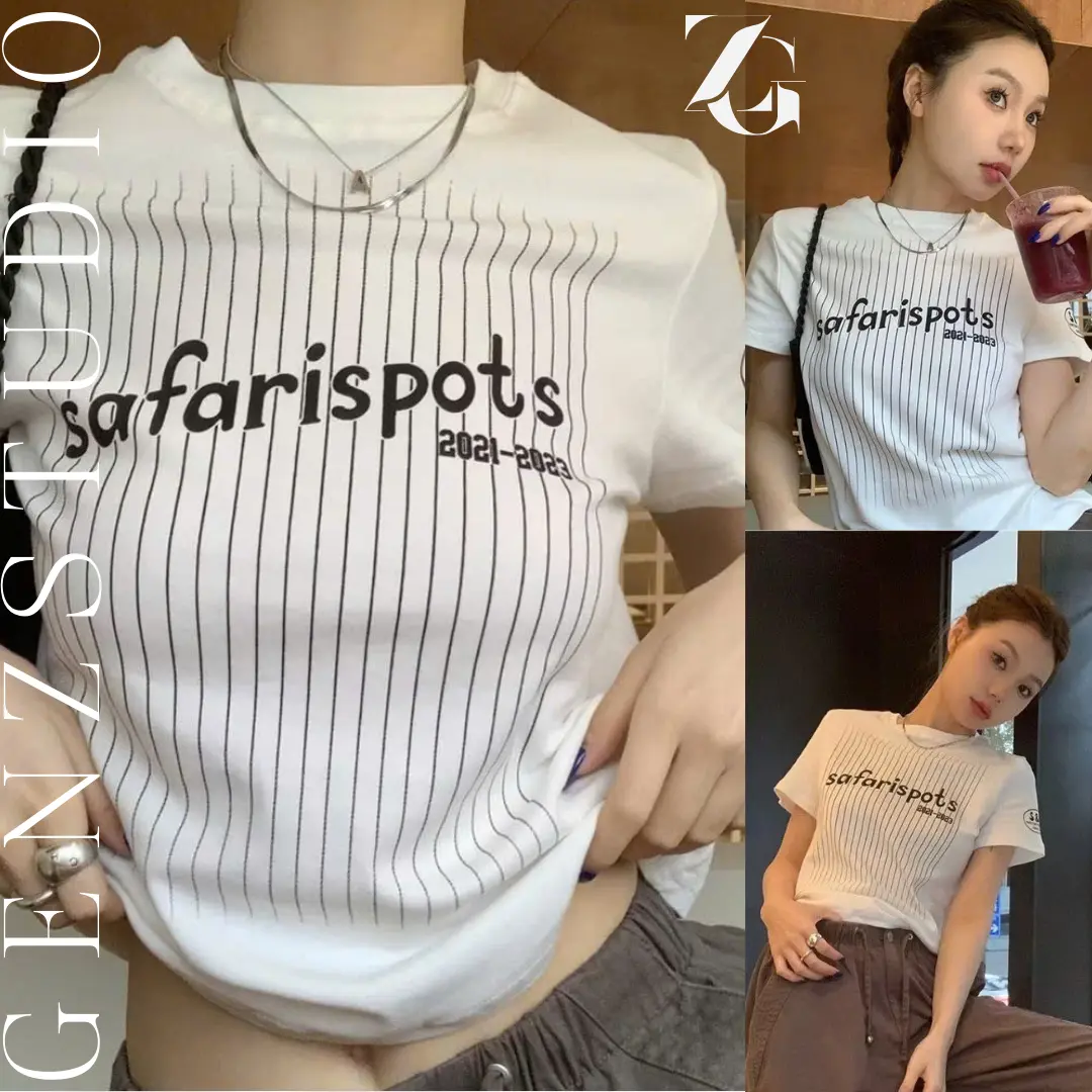 [Mua 3 tặng 1] Áo Thun baby tee form fit Safarispots chất bozip By Genz Studio
