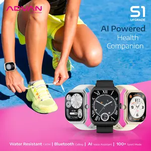 ADVAN Smartwatch S1 AI Voice Assistant IPS Display 2.01" Touchscreen Waterproof IP68 Bluetooth Call Health Monitoring Jam Tangan Pintar Smartwatch Murah