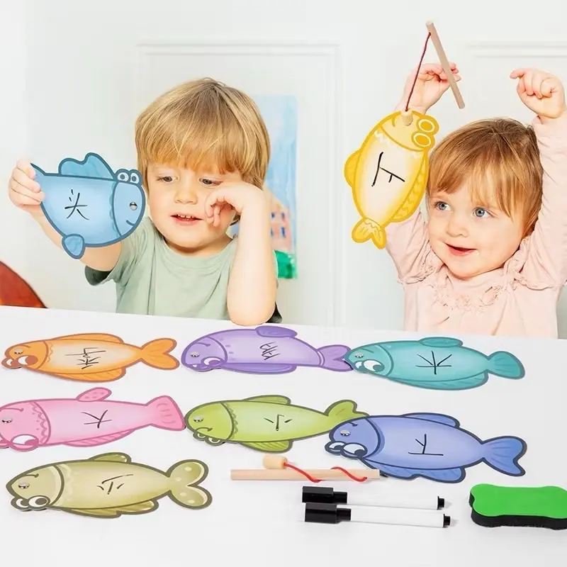 Fun Fishing Game Education + Magnetic Fishing + Free Creation Fishing + Cognitive Early Education + Mainan Edukasi Anak + Education Toys + Family Game + Kids Toys + Party Game 1