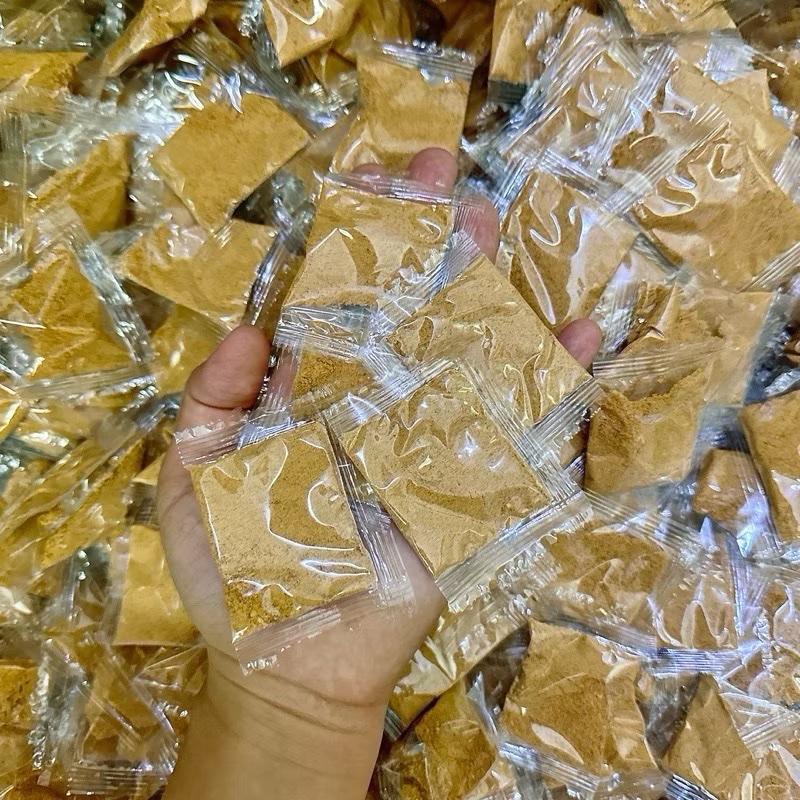  1kg muối nhuyễn sặc hạt mịn siêu ngon dùng để cuốn trộn bánh tráng cực ngon   thẻ 3-4 gram   