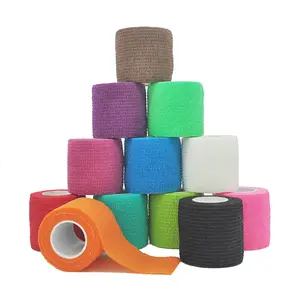 4.8m Colorful Sport Self Adhesive Elastic Bandage Wrap Tape Elastoplast For Knee Support Pads Finger Ankle Palm Shoulder