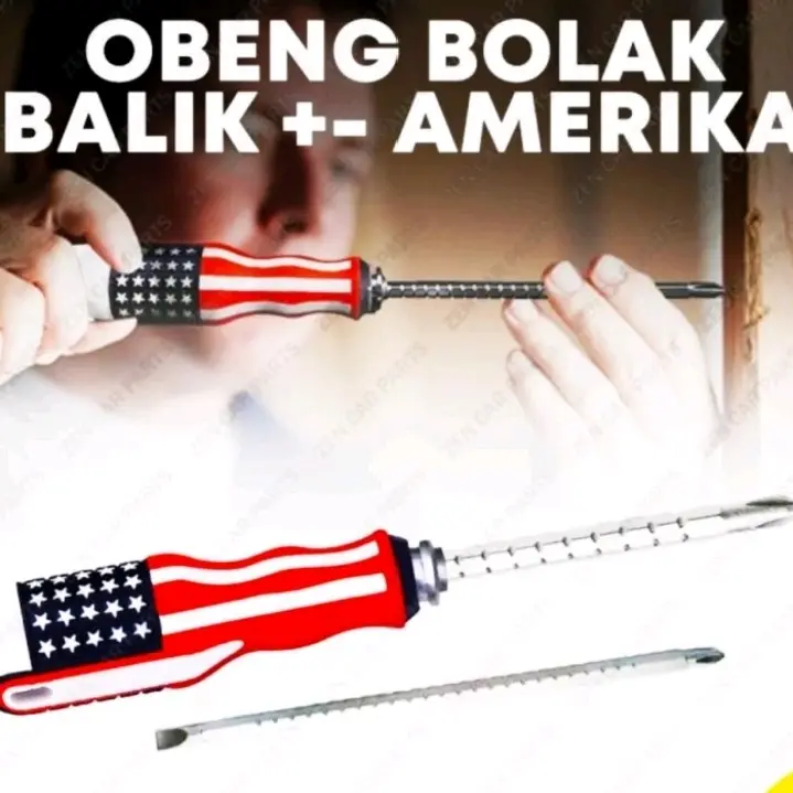 Obeng Bolak Balik Amerika Fleksibel