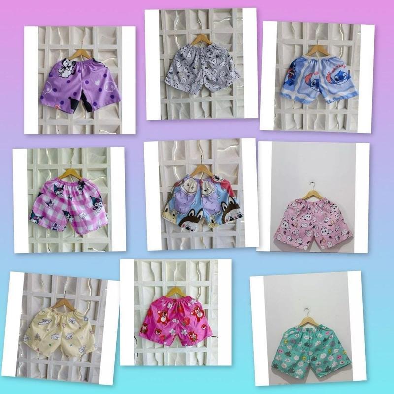 PAKET HEMAT 5PCS CELANA PENDEK ANAK PRIA WANITA BOXER KOLOR 3