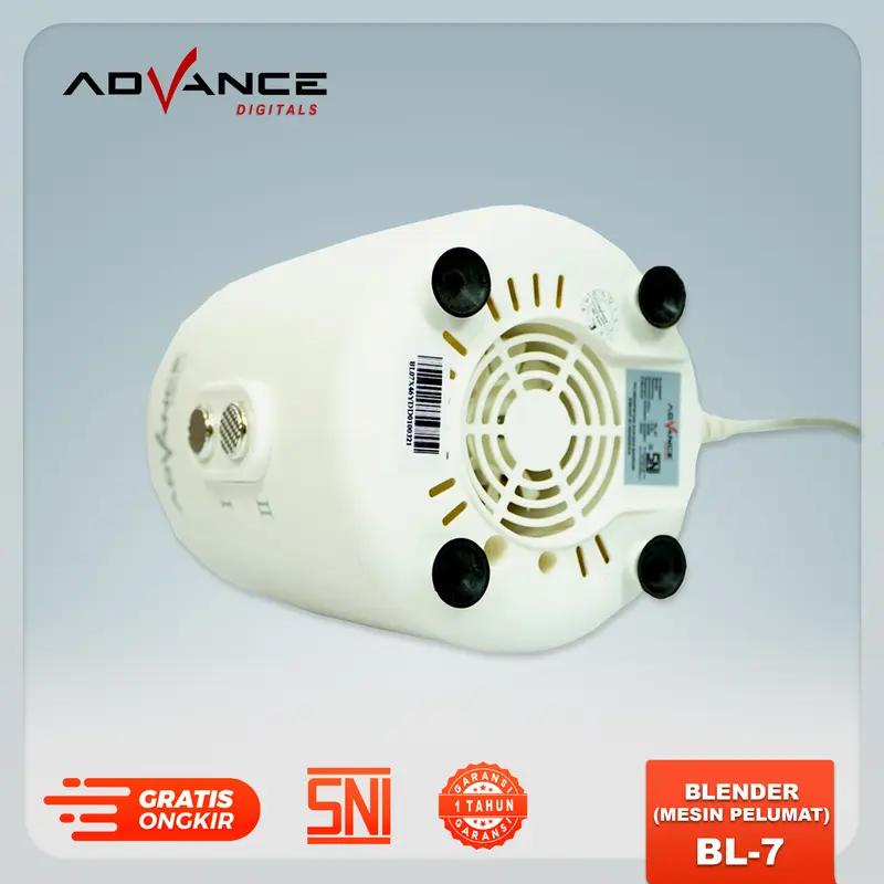 【NEW】Advance BL-7 Blender Listrik 800ml 2 Kecepatan Daya 300 Watt Jus Minuman Mata Pisau 6 Sisi Stainless Garansi Resmi 1 Tahun 2