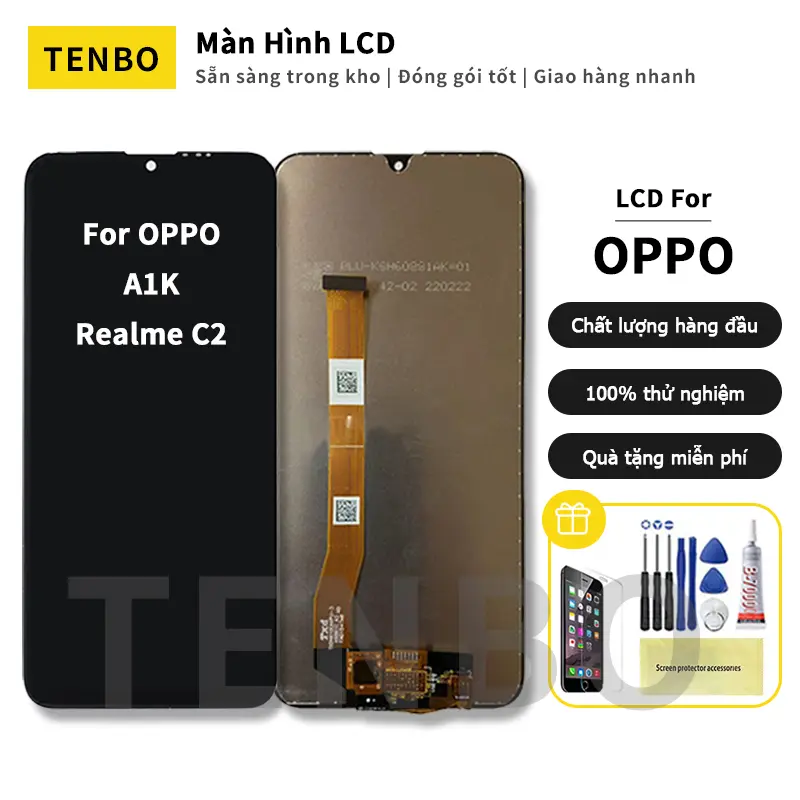 Thay thế màn hình hiển thị LCD, dành cho Oppo A1K và Realme C2 CPH1923