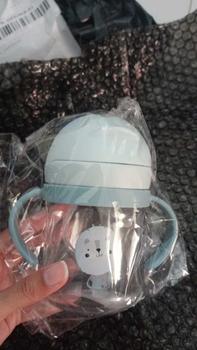 Product Review of LAKOE Bayi minum cangkir dengan jerami gravitasi bola ketel bayi minum cangkir anti-tersedak dan mudah untuk dilaksanakan Biru Accessories Botol Sedotan Bottle from S**a ** 1