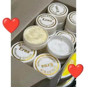 1 Box Biput Cream Whitening Er.nna Malaysia  Original Asli isi 32pcs Mencerahkan Pencerah Tubuh Lotion Hand