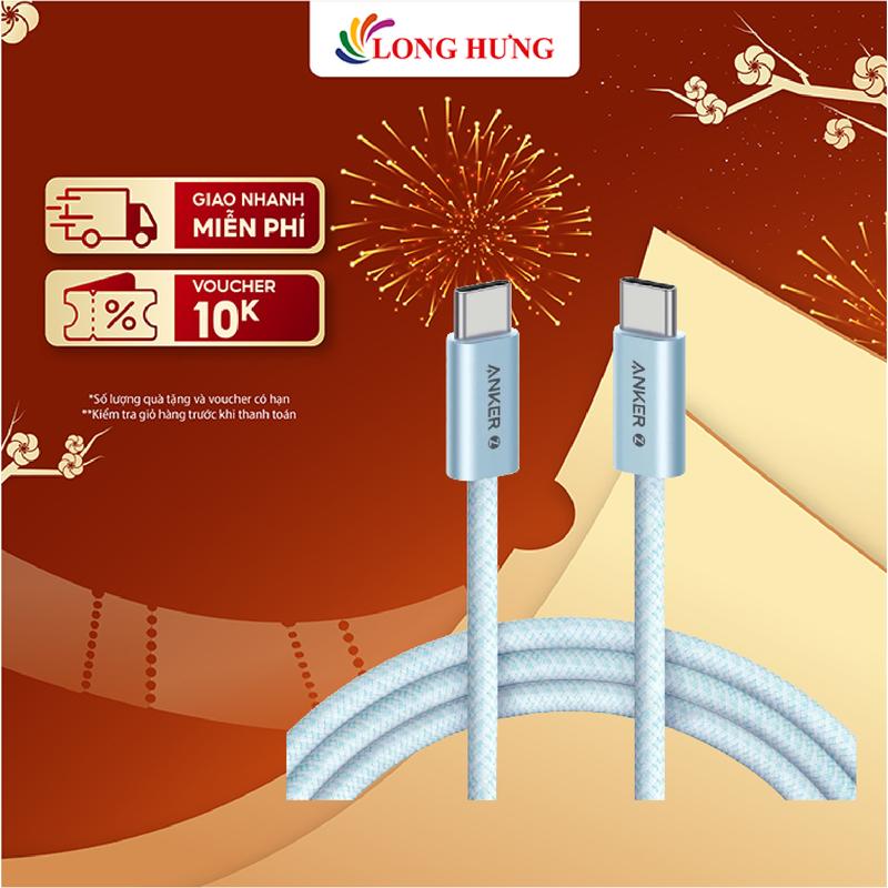  Cáp USB Type-C to Type-C Anker Zolo 1m 1.8m 240W A8060 - Hàng chính hãng 