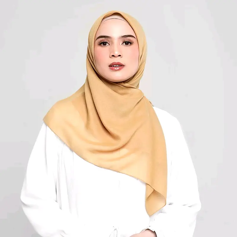 Assajid Scarf - Hijab Kerudung Segi Empat Basic Scarf Polycotton Premium Square 1