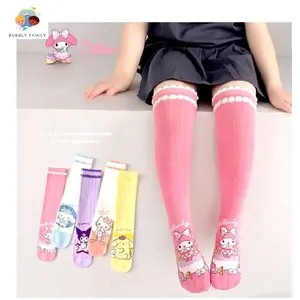 Kaos Kaki Anak Panjang 39 cm Lutut 1 Ukuran Motif Disney Sanrio Kuromi Cinnamorol Kitty My Melody
