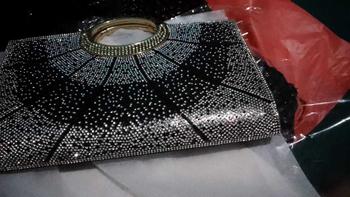 Product Review of Tas Pesta Kondangan Wanita Import Premium Kekinian Mewah Elegan Terbaru Crystal Clutch Bag 88533 from n**8 0