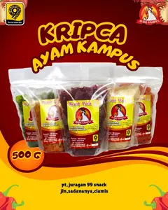 KERIPIK KACA AYAM KAMPUS 500 GRAM PT99GROUP  |  Camilan Makanan Singkong Food Sambal Snack