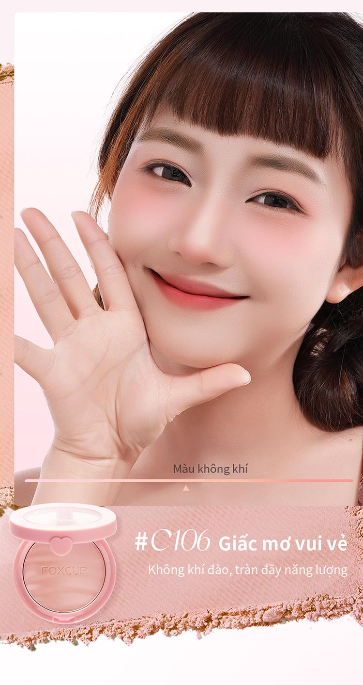 Product Introduction of 【F-Sale】FOXCUP Má Hồng Co Giãn Màu Sắc Tự Nhiên, Tạo Điểm Nhấn Sáng Bóng Và Tạo Khối - Hàng Chính Hãng【Giao hàng siêu tốc】 10