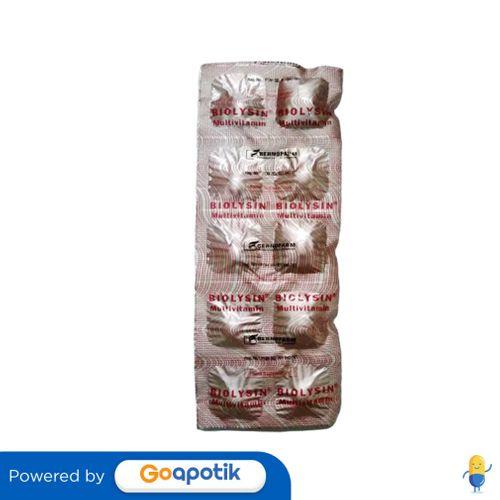Gambar BIOLYSIN STRIP ISI 10 TABLET dari Apotek KK Bandung by GoApotik Kab. Bandung Tokopedia